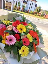 Букет цветов из:  Герберы #REPLACE_PRED# Кыштыме
